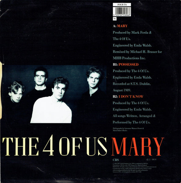 The 4 Of Us : Mary (Remix) (12")