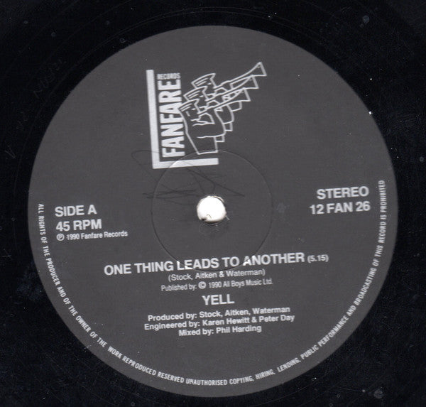 Yell! : One Thing Leads To Another (12")