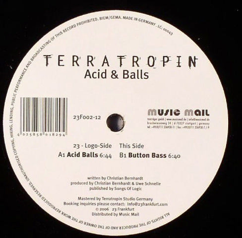 Terratropin : Acid & Balls (12")