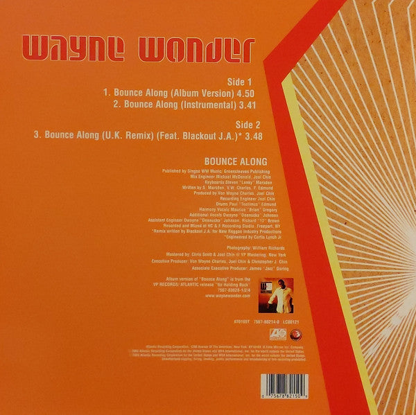 Wayne Wonder : Bounce Along (12")