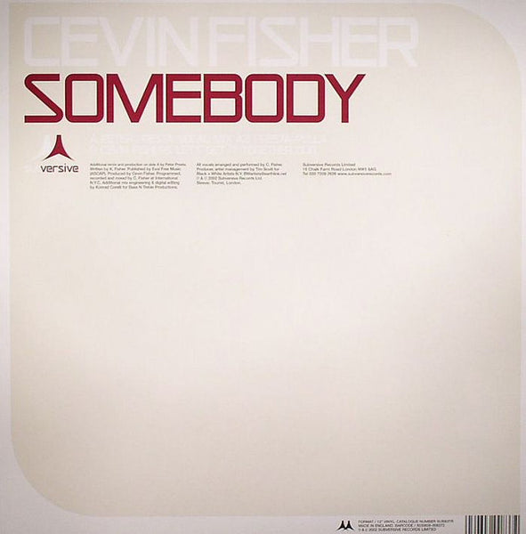 Cevin Fisher : Somebody (Remixes) (12")