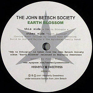 The John Betsch Society : Ode To Ethiopia (7")