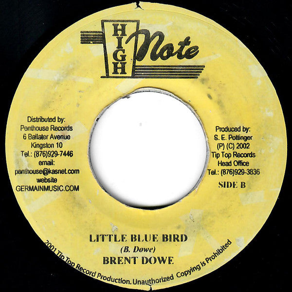 Brent Dowe : No Nola / Little Blue Bird (7", RE)