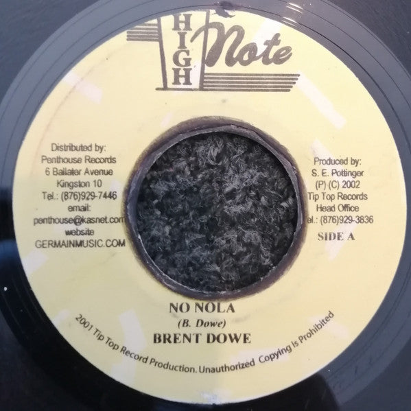 Brent Dowe : No Nola / Little Blue Bird (7", RE)