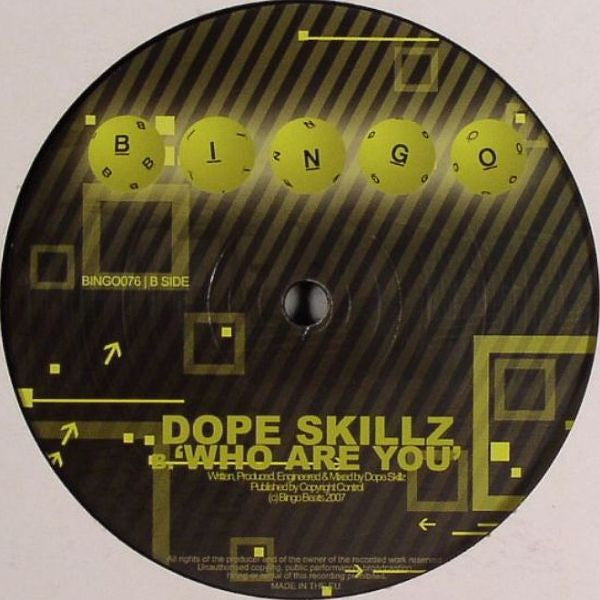 Dope Skillz : Faction / Who Are You (12")