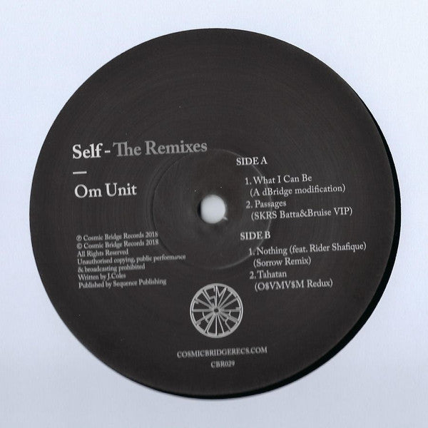 Om Unit : Self (The Remixes) (12", EP, Ltd)