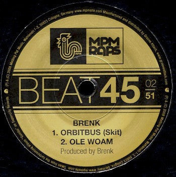 Brenk : Ole Woam / Don't Stop (7", Single)