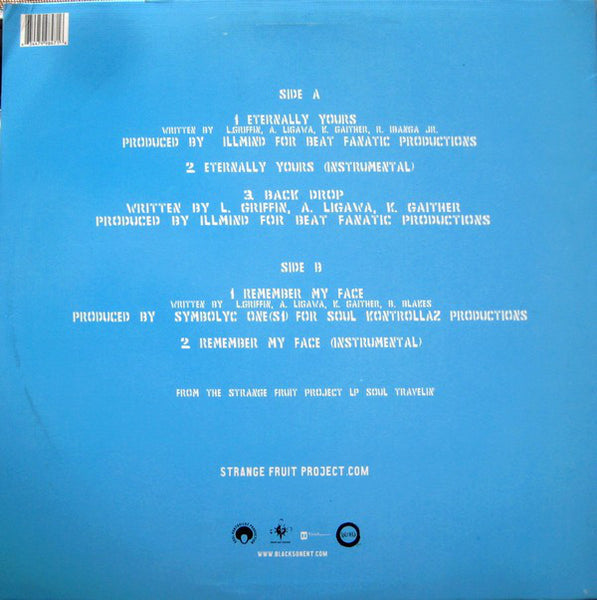 Strange Fruit Project : Eternally Yours / Back Drop / Remember My Face (12", Single)