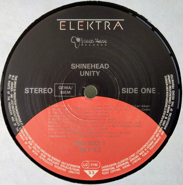 Shinehead : Unity (LP, Album)