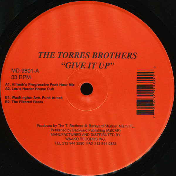 The Torres Brothers : Give It Up (12")