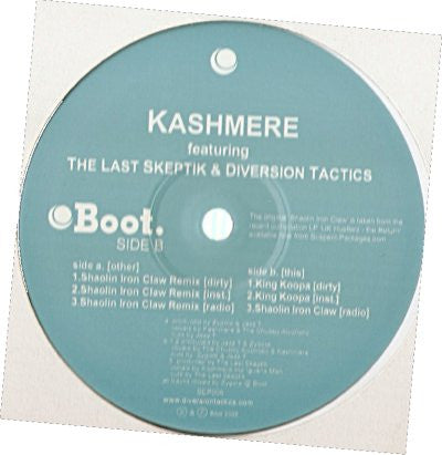 Kashmere featuring The Last Skeptik & Diversion Tactics : Shaolin Iron Claw Remix (12", Single)