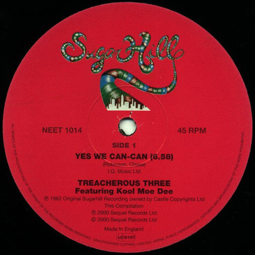 Treacherous Three Featuring Kool Moe Dee : Yes We Can-Can / Whip It (12")