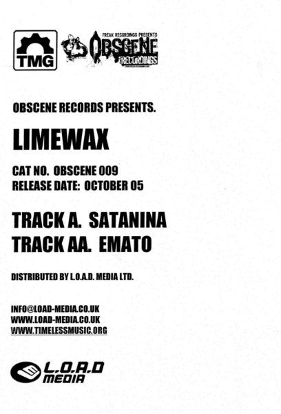Limewax : Satanina / Emato (12", Promo, W/Lbl)