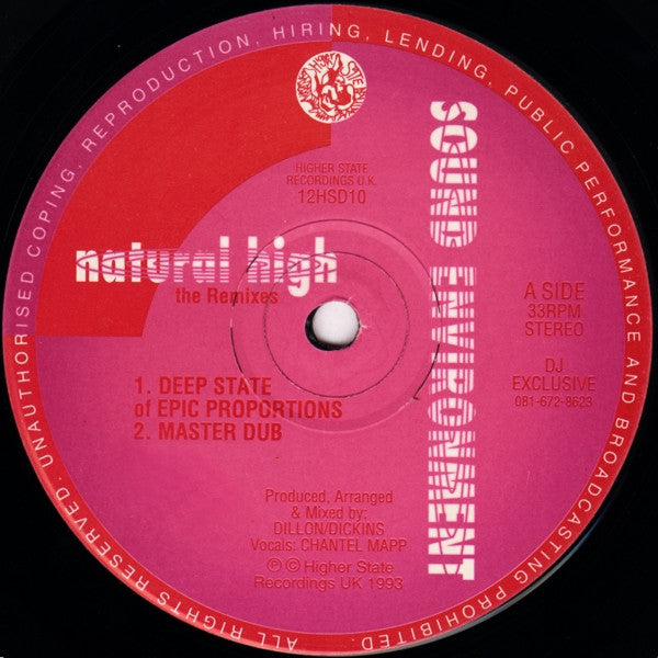 Sound Environment : Natural High (The Remixes) (12", Pin)