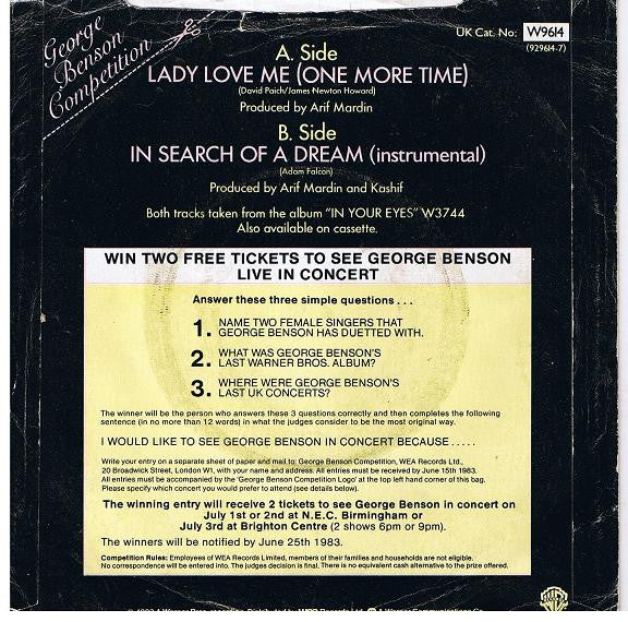 George Benson : Lady Love Me (One More Time) (7")