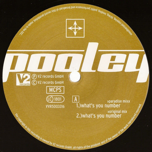 Ian Pooley : What's Your Number (12")