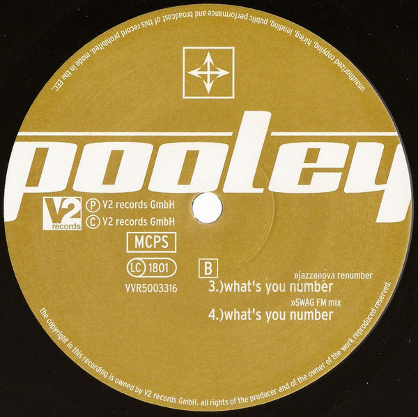 Ian Pooley : What's Your Number (12")