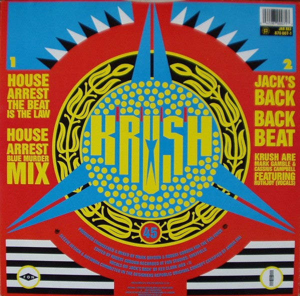 Krush : House Arrest (The Beat Is The Law) (12")