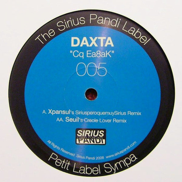 Fernando Daxta : Cq Ea8aK (12")