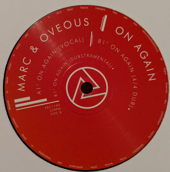 Marc & Oveous : On Again (12")