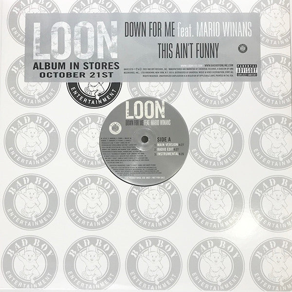 Loon : Down For Me (12", Promo)