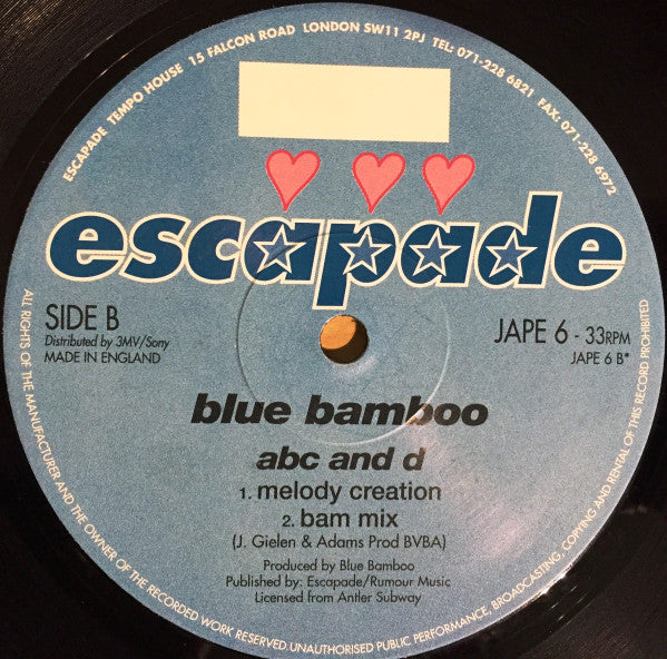 Blue Bamboo : ABC And D (12")