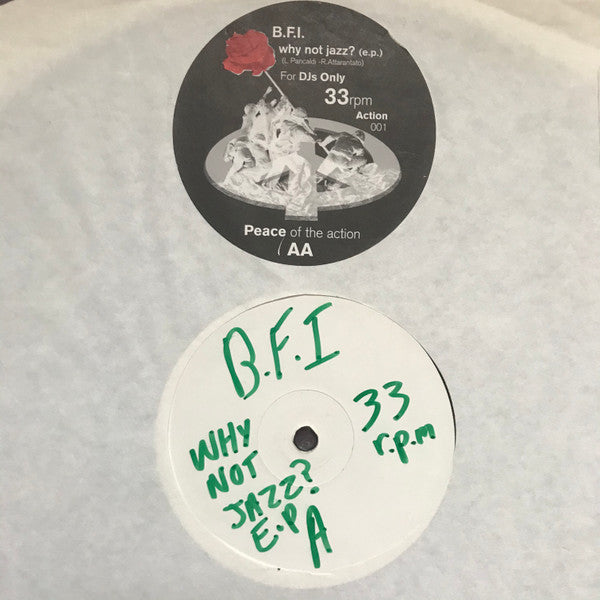 B.F.I. : Why Not Jazz? (E.P.) (12", EP, Promo, W/Lbl)