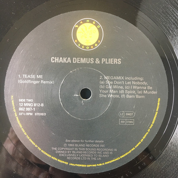 Chaka Demus & Pliers : Murder She Wrote (12")