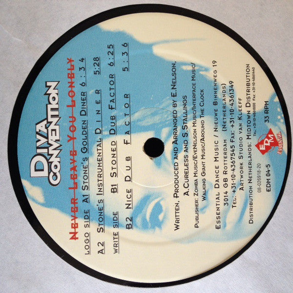 Diva Convention Featuring Michelle Weeks : Never Leave You Lonely (12")