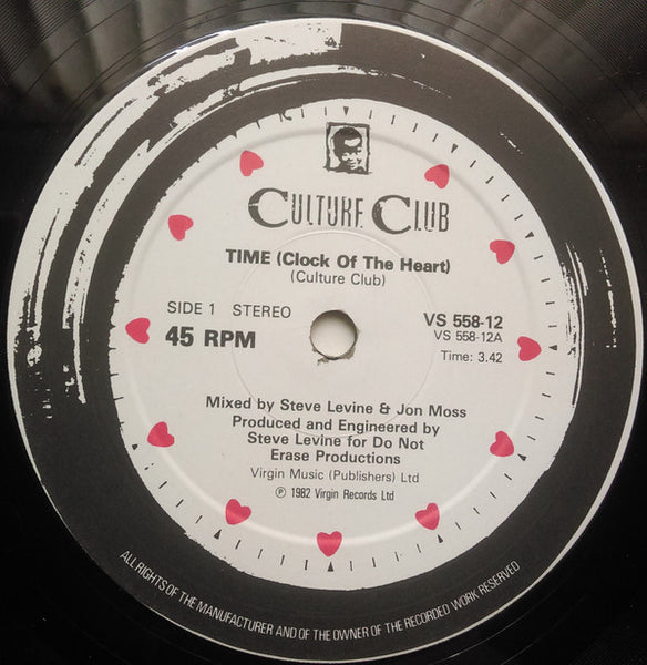 Culture Club : Time (Clock Of The Heart) (12", Single)