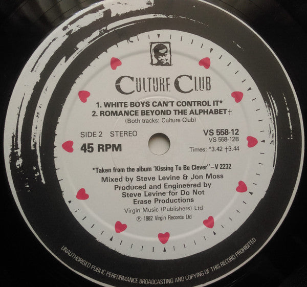 Culture Club : Time (Clock Of The Heart) (12", Single)