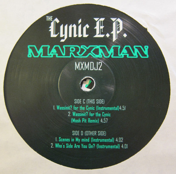Marxman : The Cynic E.P. (2x12", EP, Promo)
