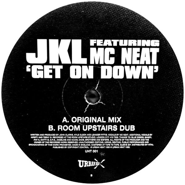 JKL Featuring MC Neat : Get On Down (12")