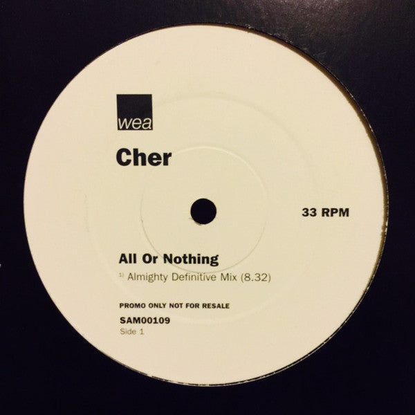 Cher : All Or Nothing (12", Promo)