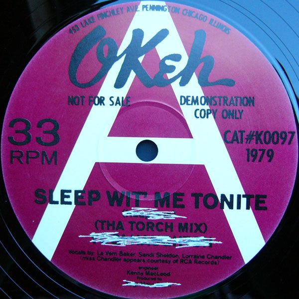 Yogi Haughton : Sleep Wit' Me Tonite (12", S/Sided, Promo, Unofficial)