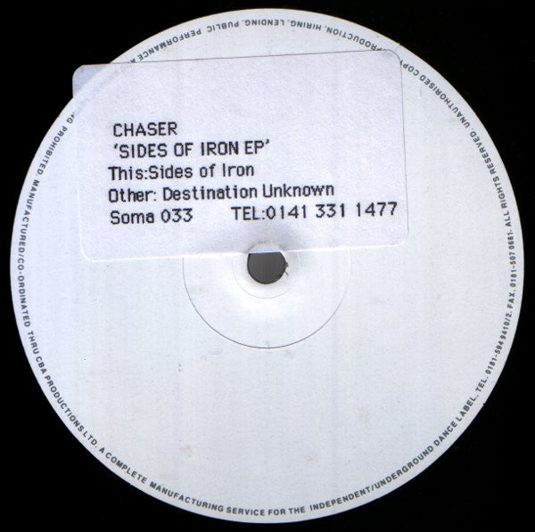 Chaser : Sides Of Iron (12", Promo)