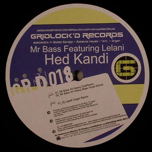 Mr. Bass (2) Featuring Lelani : Hed Kandi (12")