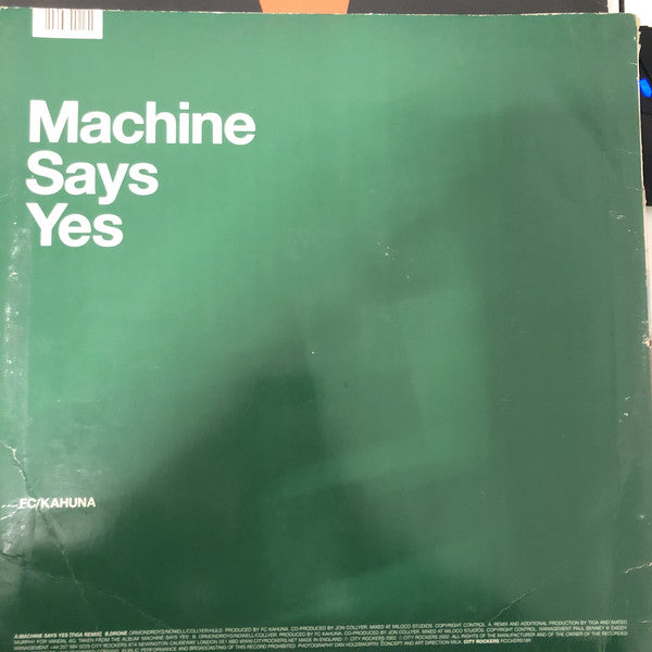 FC Kahuna : Machine Says Yes (12")