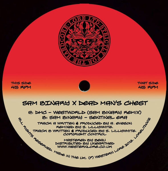 Sam Binary X Dead Man's Chest (2) : Westworld (Sam Binary Remix) / Sentinal Era (12", Ltd)