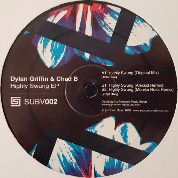 Dylan GRIFFIN, CHAD B : Highly Swung EP (12", EP)