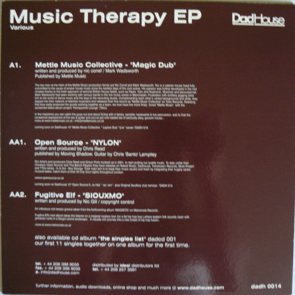 Various : Music Therapy EP (12")