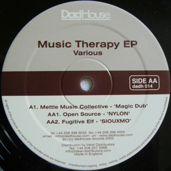 Various : Music Therapy EP (12")