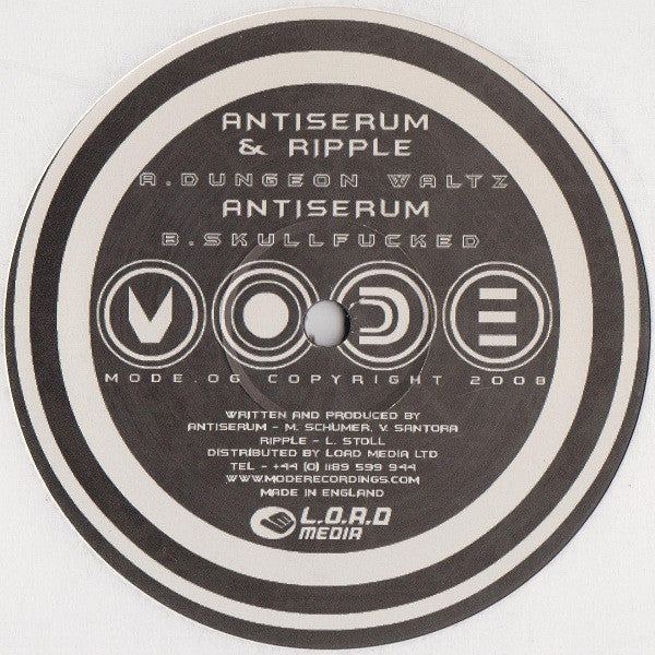 The Antiserum & DJ Ripple : Dungeon Waltz (12")