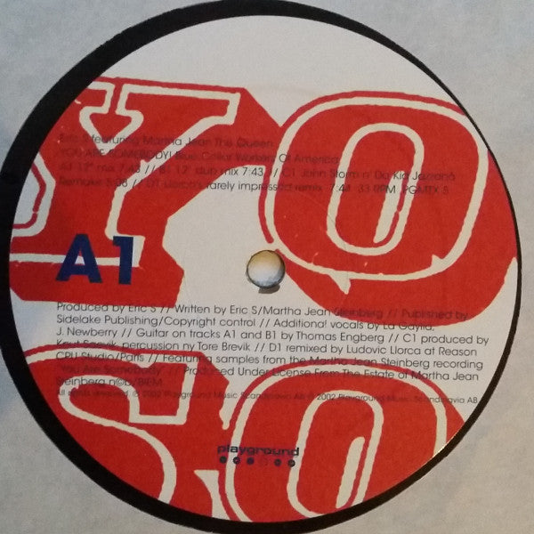 Eric S : You Are Somebody! Blue Collar Workers Of America (2x12")