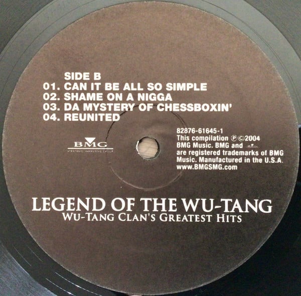 Wu-Tang Clan : Legend Of The Wu-Tang: Wu-Tang Clan's Greatest Hits (2xLP, Comp)