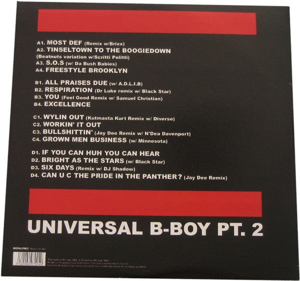 Mos Def : Universal B-Boy Pt. 2 (2xLP, Comp, Unofficial)