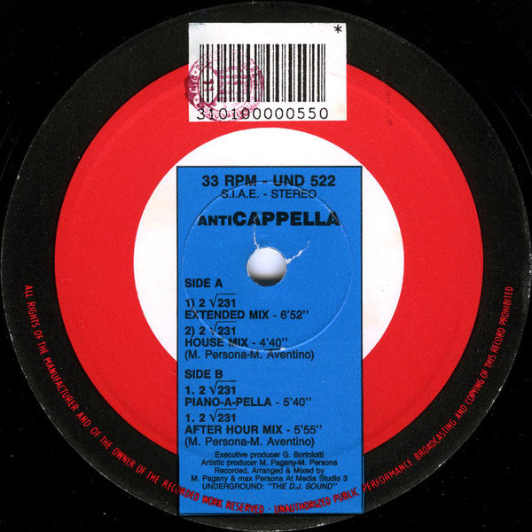 Anticappella : 2√231 (12")