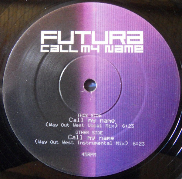 Futura : Call My Name (12", Promo)