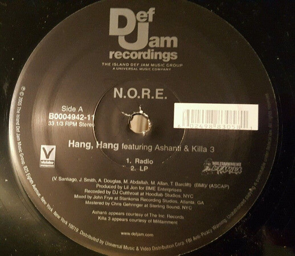 N.O.R.E. : Hang, Hang (12")