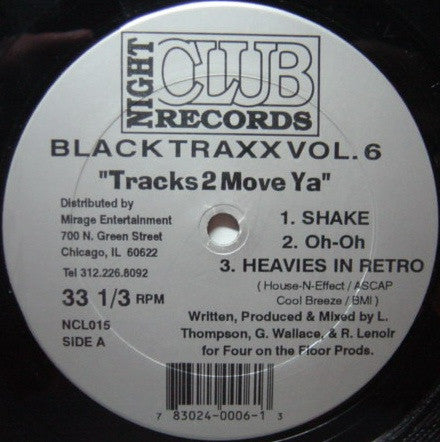 Black Traxx : Vol. 6 "Tracks2Move Ya" (12")